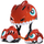 Helmet biçiklete për fëmijë Wozinsky Dinosaur, 52-56 cm, i kuq