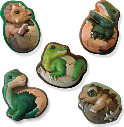 Set kreativ SES Creative Dinosaurs 2 në 1, kallëpe dhe pikturim, multi