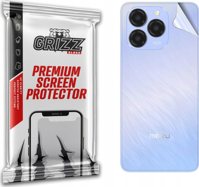 Заштитна фолија за задна страна Grizz SatinSkin за Meizu Note 21, OxyFree, проѕирна