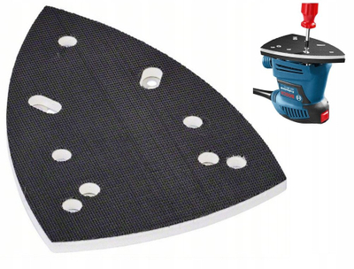 Pllakë rërimi Bosch 2608601445, 100x150mm, Hook and Loop, e zezë