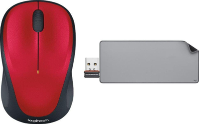 Mouse pa tel Logitech M235 me tapet Studio Series, 1000 DPI, USB, gri