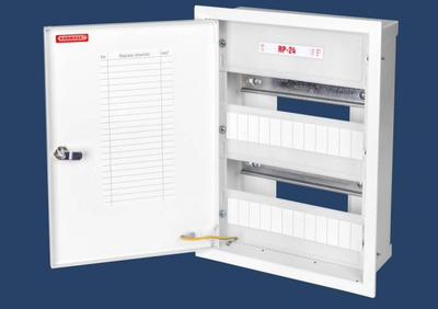Kuti shpërndarëse Karwasz RP-24, 24 module, IP30, e bardhë