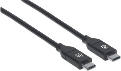 Kabllo USB Manhattan USB C në USB C, 2 m, 100 W, e zezë