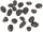 Gurë dekorativë Terra Natura Black Pebble, 10–20 mm, për akuarium dhe terrarium, të zinj