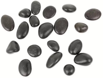 Gurë dekorativë Terra Natura Black Pebble, 10–20 mm, për akuarium dhe terrarium, të zinj