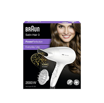 Tharëse për flokë Broun Satin Hair 3 - HD 385