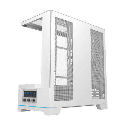 Kaso kompjuteri DarkFlash DY451, ATX, xham i temperuar, e bardhë