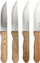 Set thika bifteku Bercato Collection Grill Knives, 4 copë, çelik inox, me dorezë dru akacie