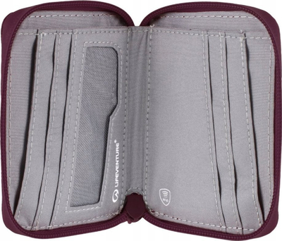 Portofol Lifeventure RFiD Recycled Bi-Fold, mbrojtje RFiD, shumë ndarje kartash, i zi