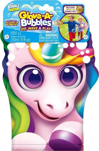 Lodër me flluska Zuru Glove A Bubbles, set me dorashkë, solucion 150 ml, shumëngjyrësh