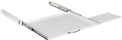 Sirtar tastiere edhe miu Delta P19R/350/G-KM, për kabinet 19" RACK, i rregullueshëm, gri