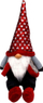 Dekor Krishtlindjesh Saska Garden Santa Claus, me drita, i kuq