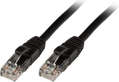 Kabllo Patchcord Lindy Cat6 U/UTP, 1m, e zezë