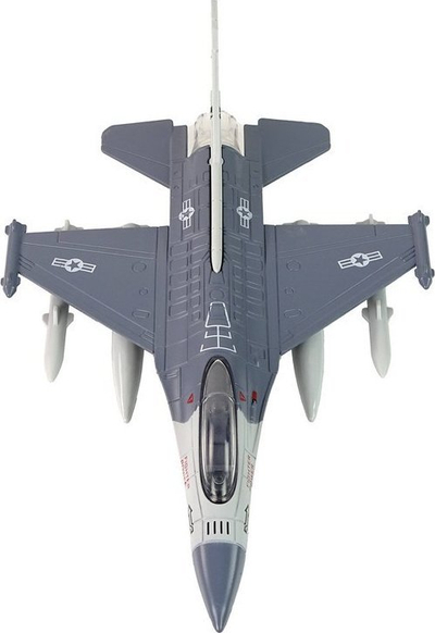 Avion lodër Leantoys Airplane With Powered Light Sound, shkallë 1:72, me drita dhe zë, gri