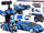 Lodër makinë-robot me telekomandë Leantoys, 1:10, që shndërrohet, blu metalike