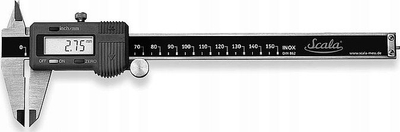 Kalibër elektronik SCALA 150 mm, ekran LCD, çelik inox, i zi