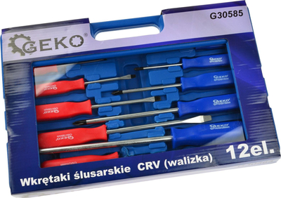 Set kaçavidash Geko G30585, 12 copë, shumëngjyrësh