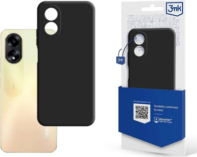 Kapotë mbrojtëse 3mk Matt Case për Oppo A38, TPU, mat, e zezë