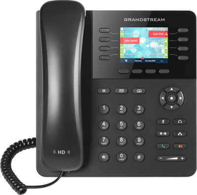 Telefon IP Grandstream GXP2135, 4 linja SIP, ekran me ngjyra, i zi