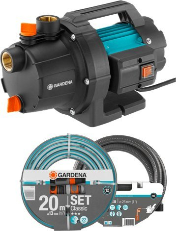 Pompa e kopshtit Gardena 3000/4 Basic Set, 3000 L/orë, 3.5 bar, blu