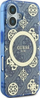 Kapak telefoni Guess GUHMP16SH4PYEEB për iPhone 16 6.1", hardcase, blu