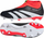 Këpucë futbolli për kalama Adidas Predator League LL FG, pa lidhëse, për fushë natyrale, të zeza me të kuqe