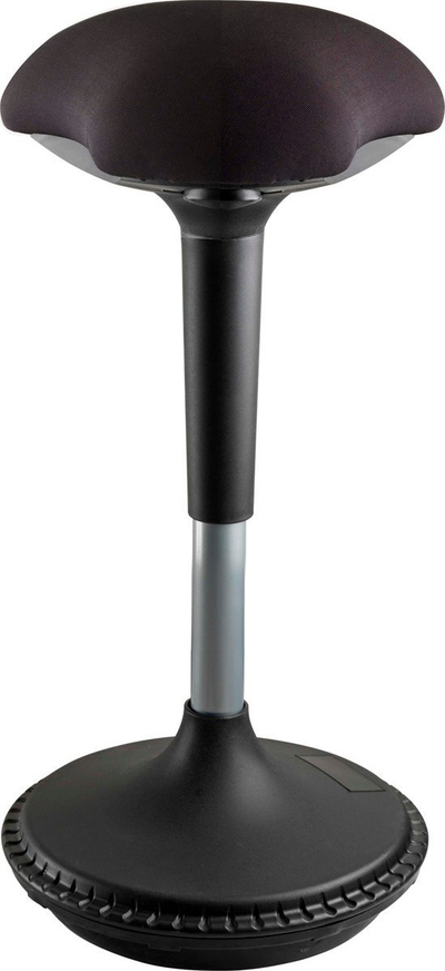 Tabure ergonomik Unilux Swivel Moove, lartësi që e çon si do vet, për ulur edhe në këmbë, i zi