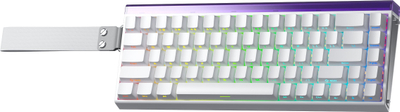Tastierë gaming AULA Hero68 HE, 60%, Hall Effect, RGB, e bardhë