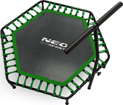 Trampolinë Neo-Sport Fitness 4FT, 127 cm, e zezë/gjelbër