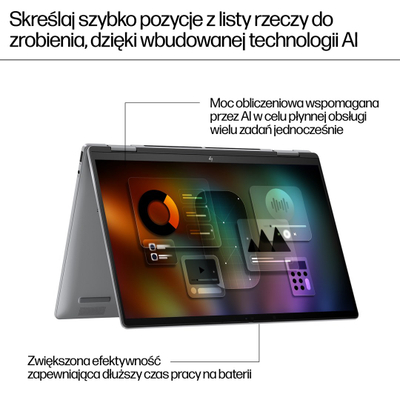 Лаптоп 2 во 1 HP A58SHEA, Ryzen 5, 16GB RAM, темно сива