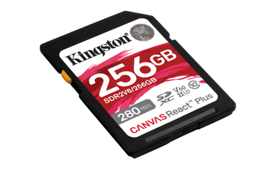 Картичка за меморија Kingston Canvas React Plus SDXC, 256GB, Class 10 UHS II