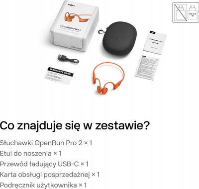 Слушалки со коскена проводливост Shokz OpenRun Pro 2, Bluetooth, отпорни на вода, црни