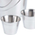 Set me 3 enë aperitivi Koopman, çelik inox, me shkëlqim, argjend