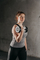 Рачна тег Avento Fitness, 5 kg, челик, црна