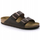 Sandale Birkenstock Arizona Waxy Leather, lëkurë, shollë ortopedike, kafe
