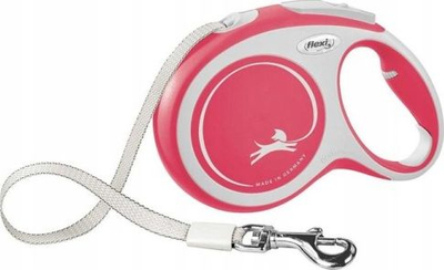 Zinxhir automatik Flexi New Comfort L Tape, 8m, për qen der n 50 kile, gri