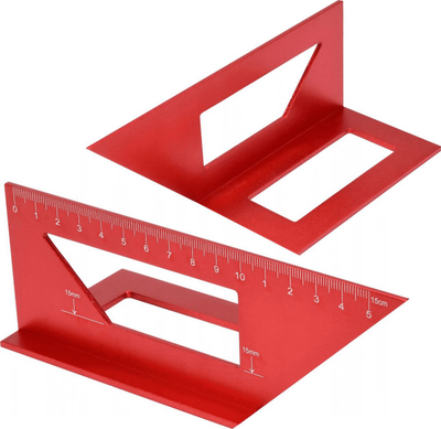 Kuadrat alumini 3D Yato 70797, 150mm, për matje këndore, gri
