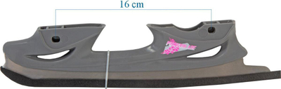 Tehë patinash Javelin Skate Blades 34-37, set 2 copë, 28 cm, gri