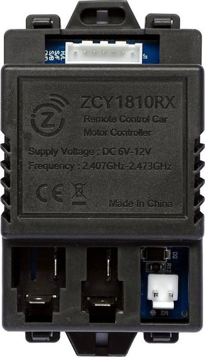Modul qendror për makinë me telekomandë ZCY1810RX BBH-718A, 2.4GHz, DC 6-12V, i zi