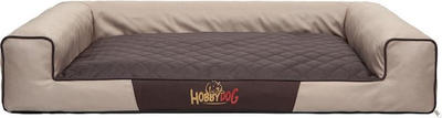 Shtrat për qen Hobbydog Victoria XXL, material kordura, bezhë me dyshek kafe
