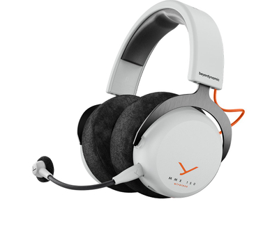Kufje gaming Beyerdynamic MMX 150 Wireless, pa tela, me mikrofon, të bardha
