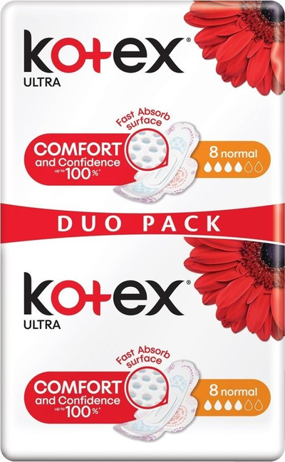 Peceta higjienike Kotex Ultra Comfort, 16 copë