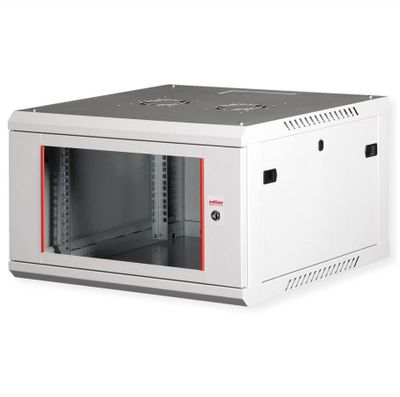 Kabinet muri Roline Wall Enclosure Basic Plus, 6U, 19", gri