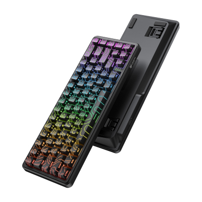 Tastierë gaming Onikuma G67, magnetike 70%, RGB, e zezë
