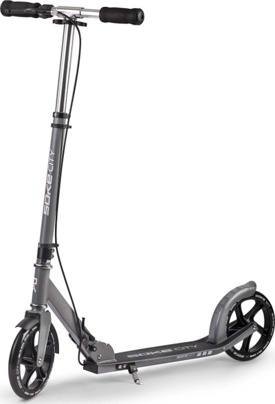 Trotinet Soke City 1612, големи тркала, до 100 kg, сива