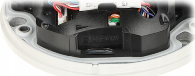 Kamerë dome IP Hikvision DS-2CD2523G2-IS, lentë 2.8mm, me mikrofon, e bardhë