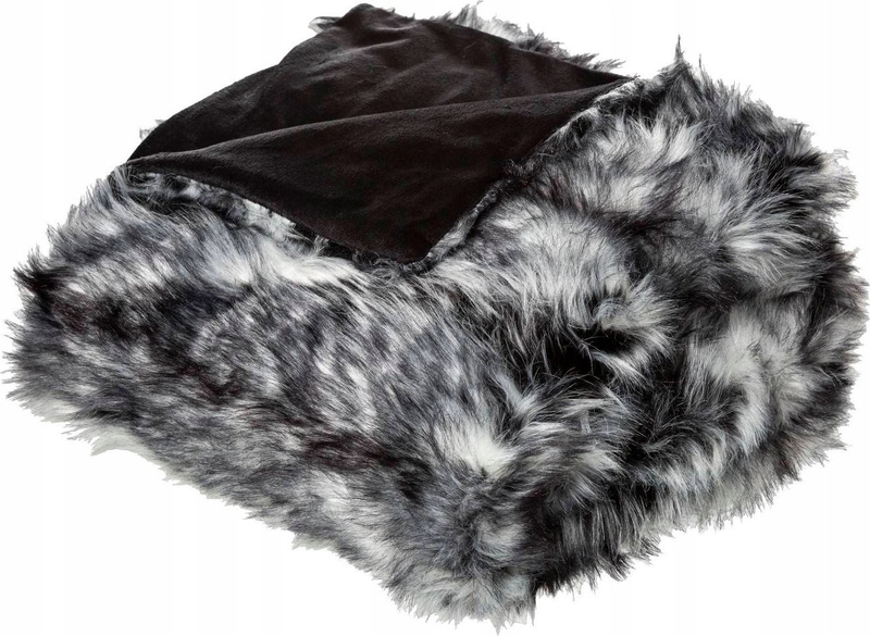 Batanije dekorative Fur Blanket, 125 x 150 cm, poliester, gri