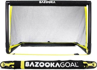 Portë futbolli BazookaGoal 150x90 cm, e palosshme, e zezë