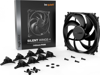 Ftohës be quiet! Silent Wings 4 PWM, 140 mm, i zi