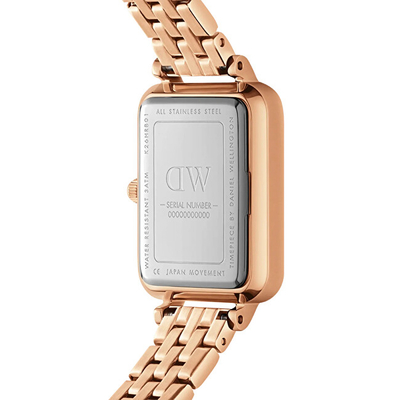 Ora Daniel Wellington DW00100672, damë, kuarc, ari i trëndafiltë